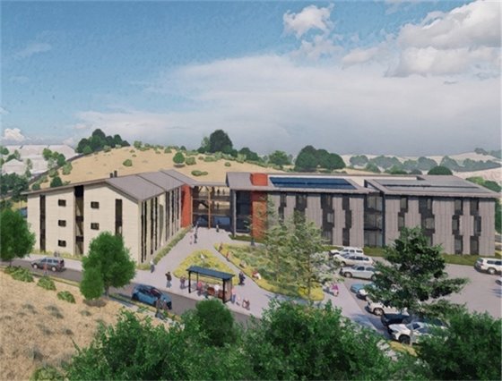 A rendering of the Saggio Hills Affordable Housing Phase I project.