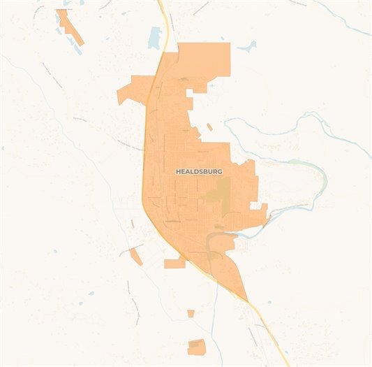 Healdsburg Boundaries Map