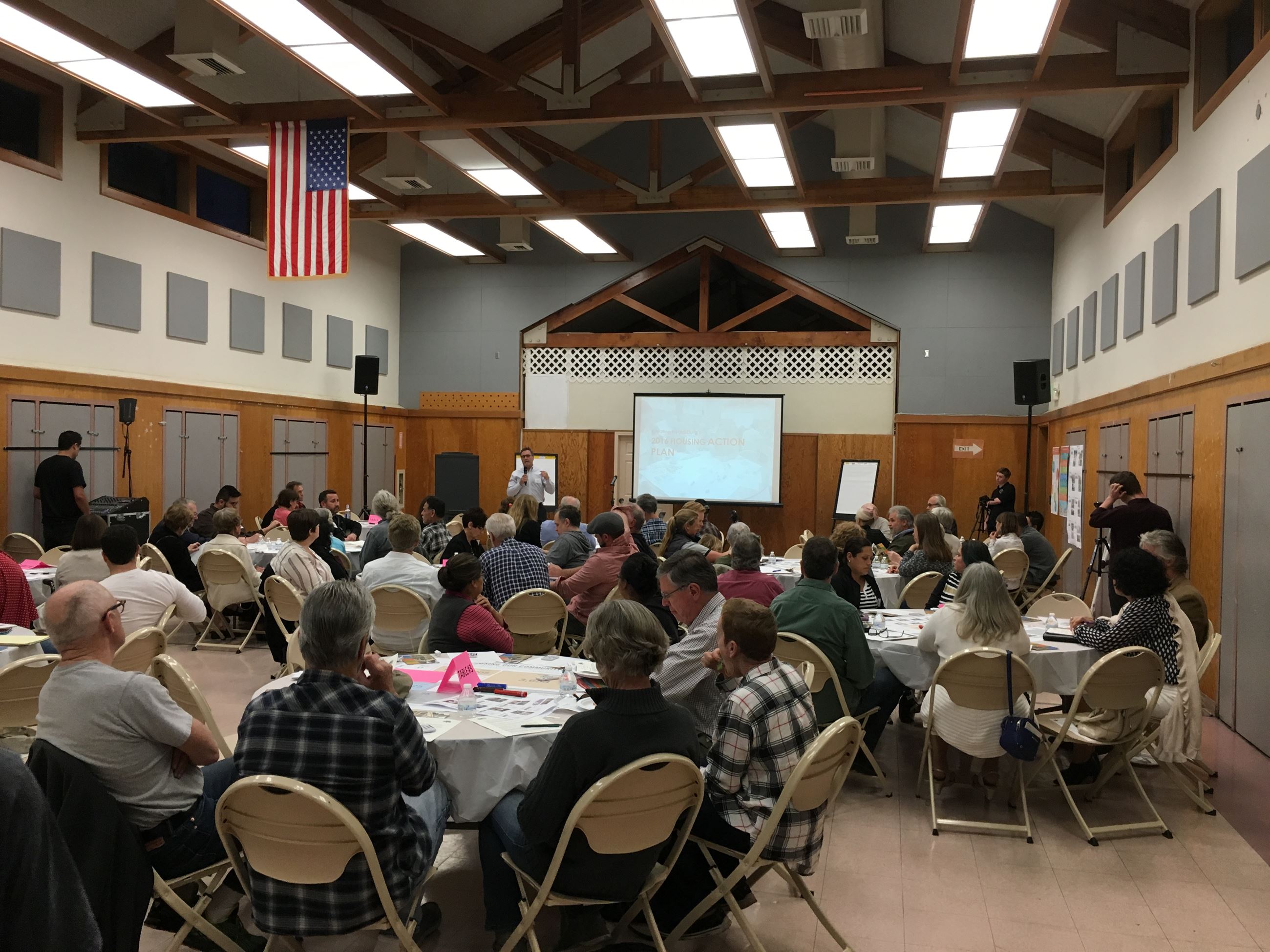 Participants onlooking